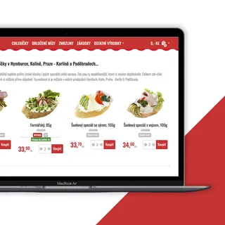 E-shop Lahůdky Fiala s nabídkou chlebíčků