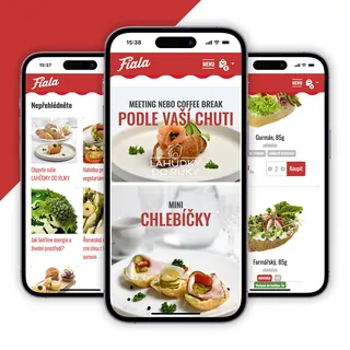 Mobilní web a produktová prezentace Lahůdky Fiala
